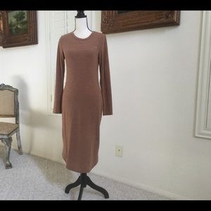 Autumn colored sweater dress